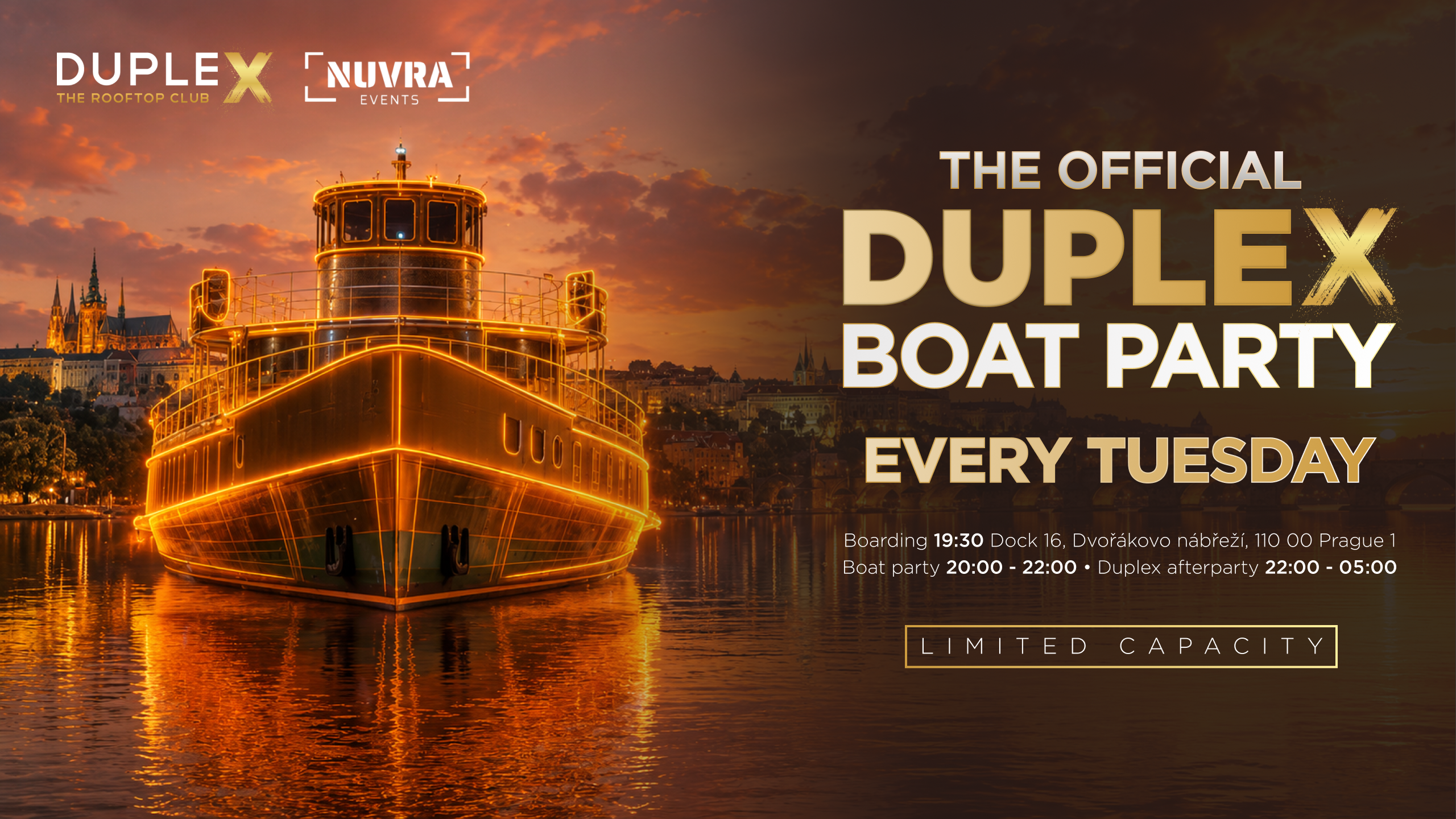 DupleX Club Event Image for THE OFFICIAL DUPLEX BOAT PARTY – 15.9.2026