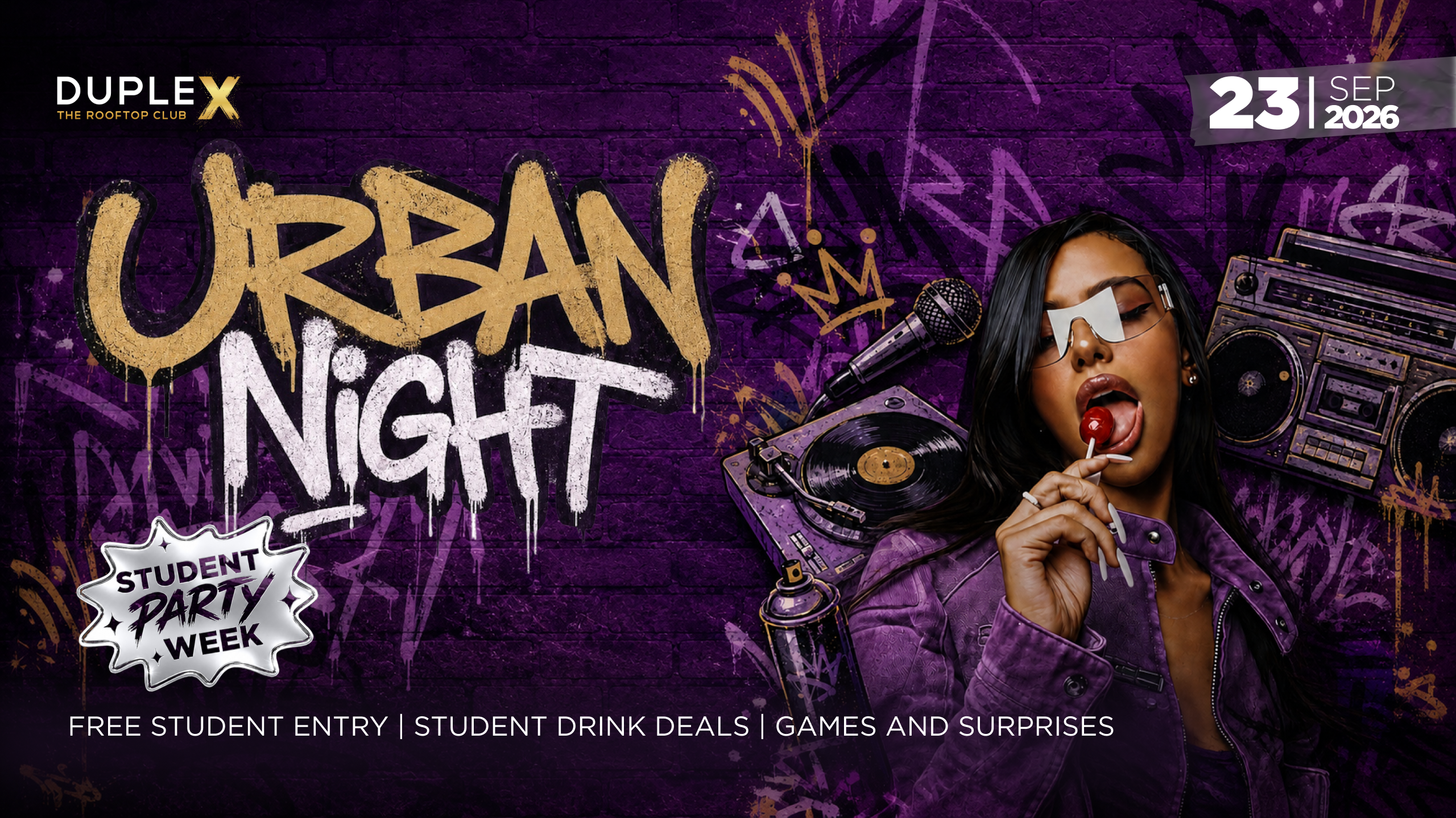 DupleX Club Event Image for URBAN NIGHT – 23.9.2026