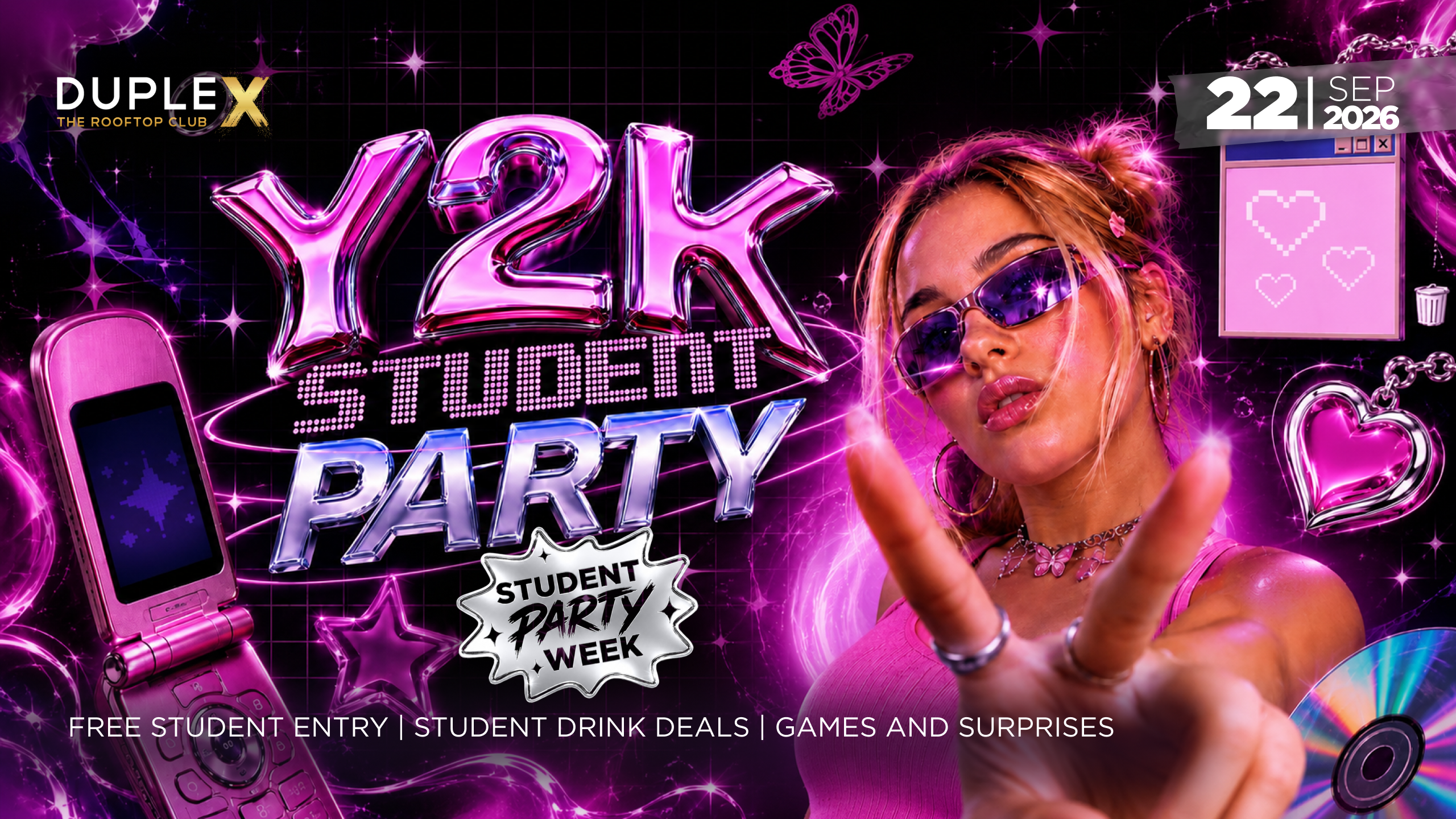 DupleX Club Event Image for Y2K – 22.9.2026